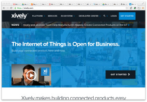 Xively.com home screen (click to enlarge)